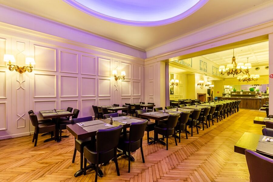 เลอชาเทอแลง บูติคโฮเต็ล Hotel บรัสเซลส์ ภายนอก รูปภาพ The restaurant